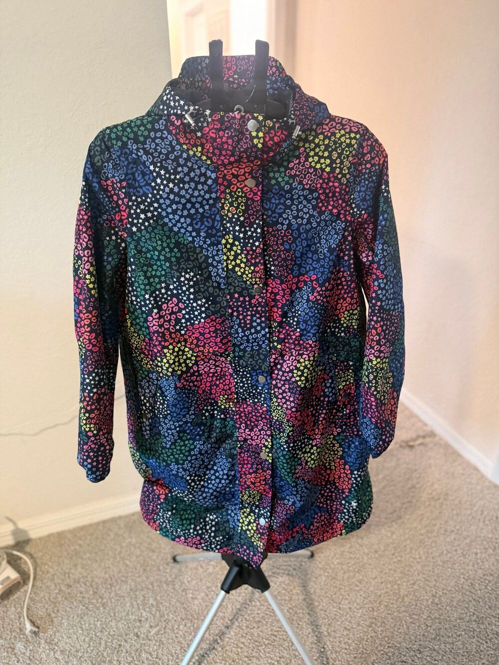 Joules Waybridge Raincoat in Party Leopard Print Women’s Size 6 NWT! - Picture 3 of 12